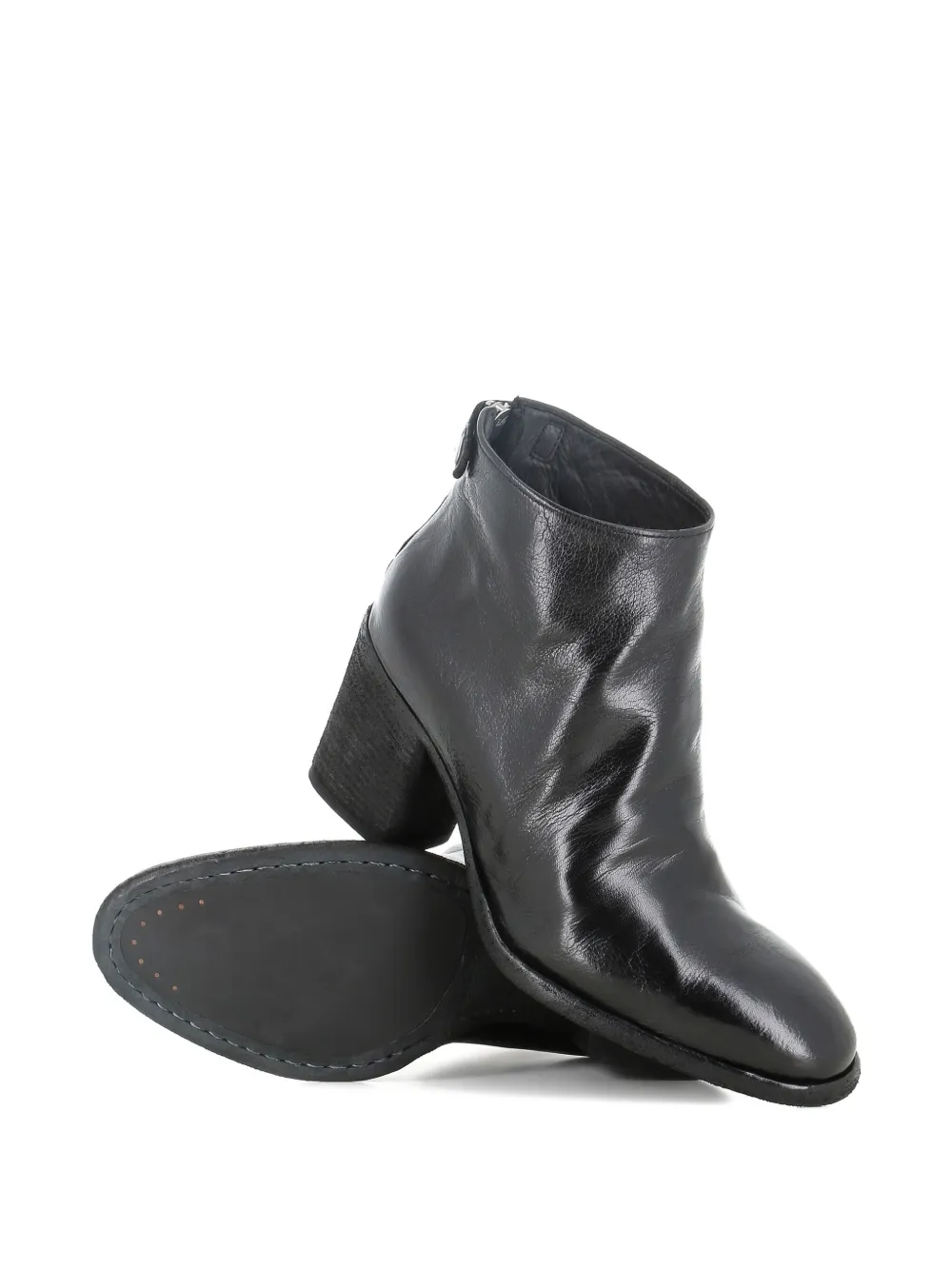 Officine Creative zip-fastening block-heel boots Black
