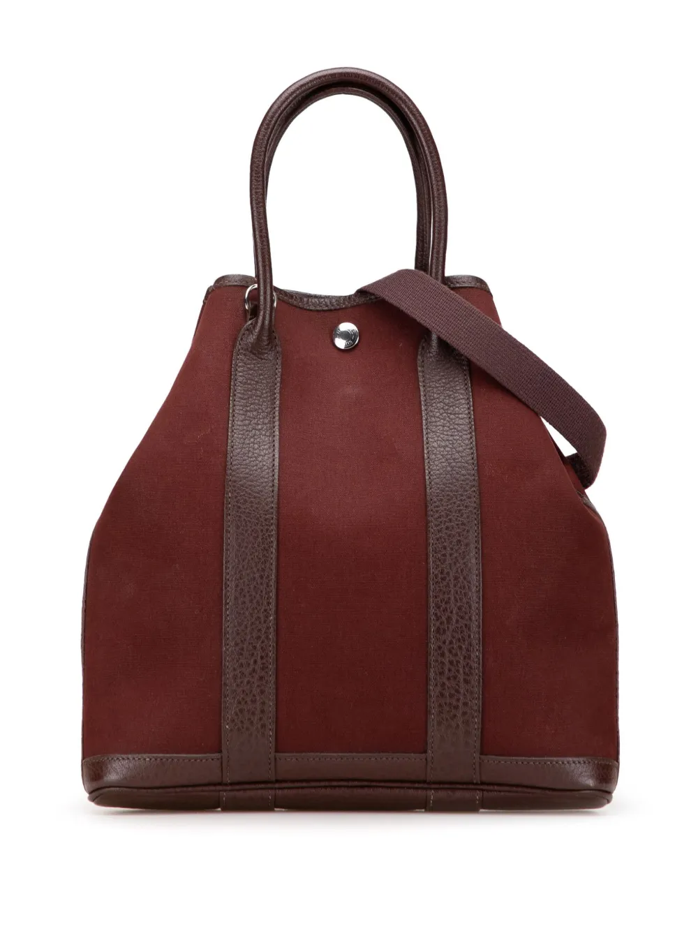 Hermès Pre-Owned 2005 Toile Officier and Negonda Garden File 28 satchel | Red | Image 1