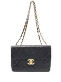 CHANEL Pre-Owned 1991-1994 Maxi XL Classic Lambskin Single Flap shoulder bag - Black