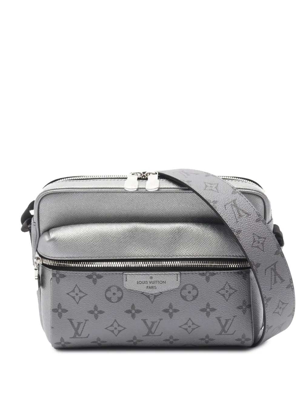 Louis Vuitton Pre-Owned 2021-2025 Monogram Taigarama Outdoor Messenger crossbody bag | Silver | Image 1