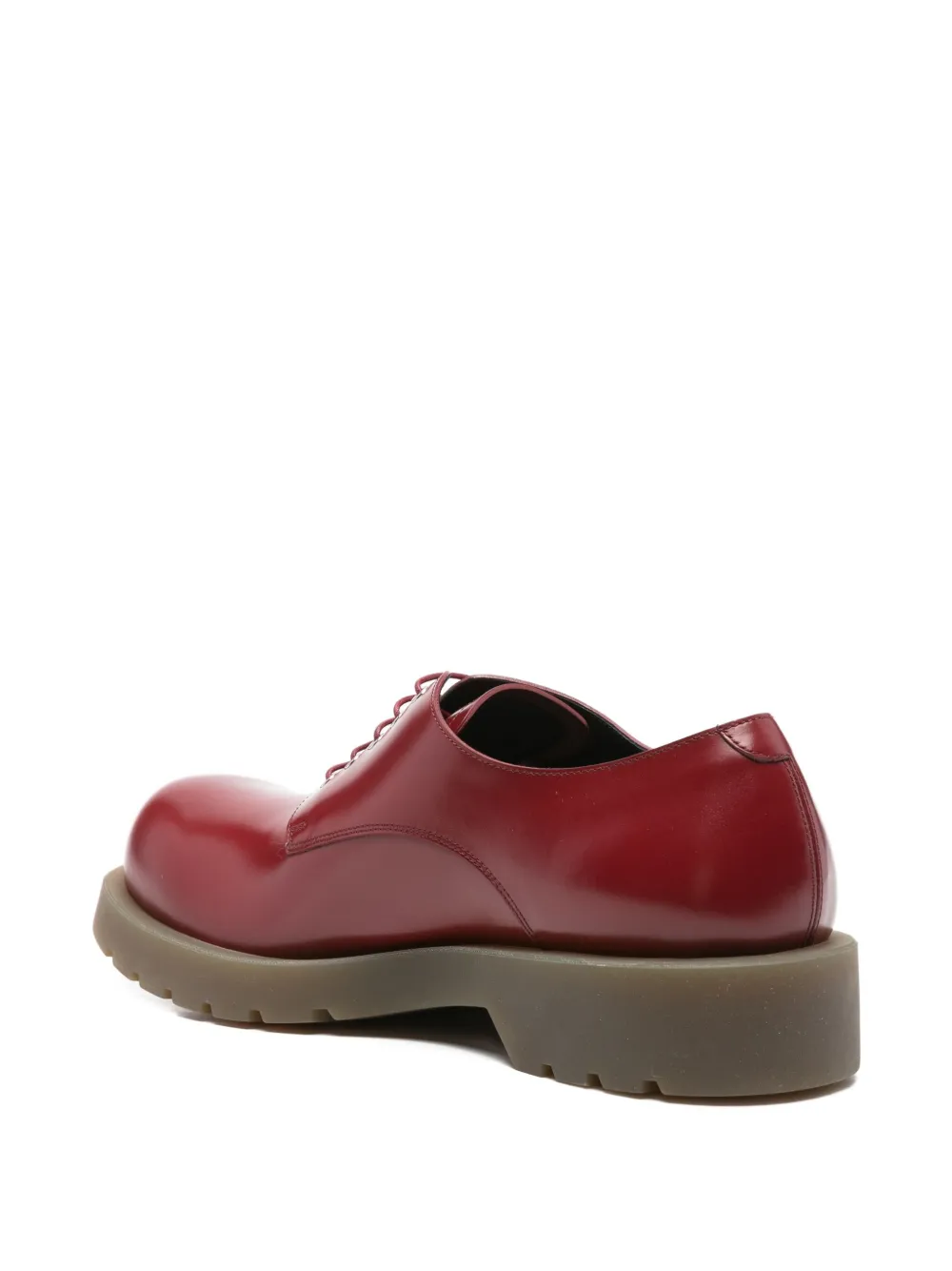 Jil Sander Leren derby schoenen Rood
