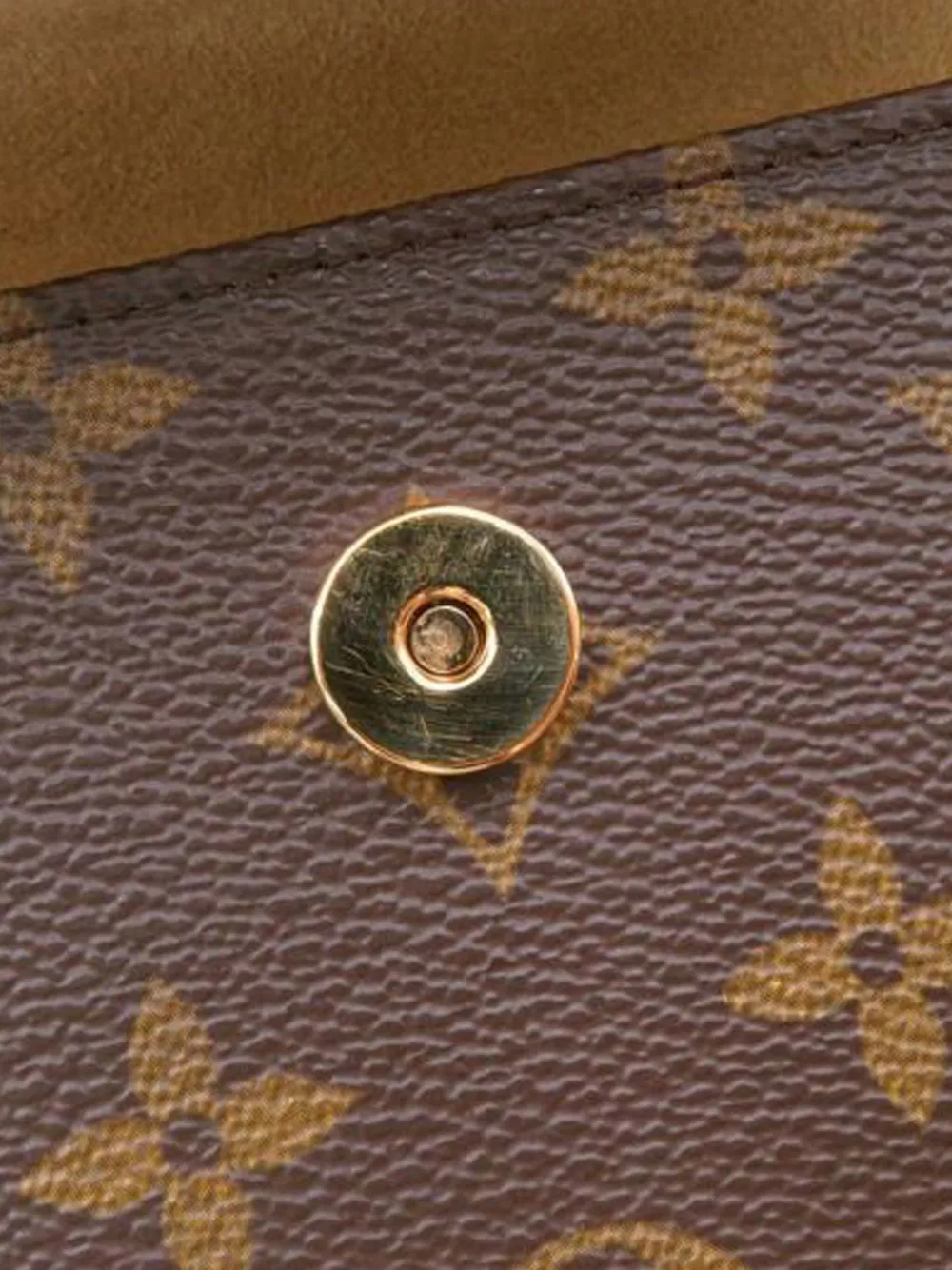 Pre-owned Louis Vuitton 2000 Monogram Pochette Florentine Belt Bag In Brown