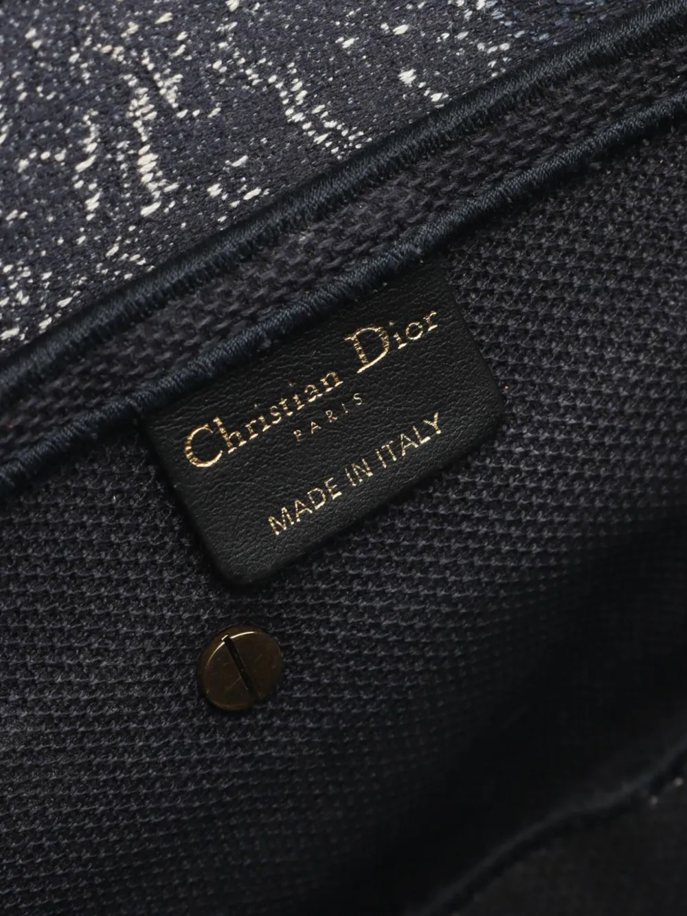 Pre-owned Dior 2010-2025 Canvas Embroidered Tie Dye Saddle Bag Shoulder Bag In Blue