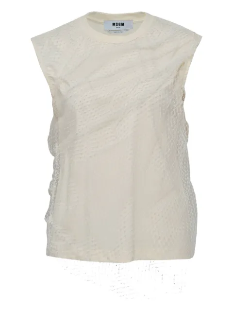 MSGM mesh tank top