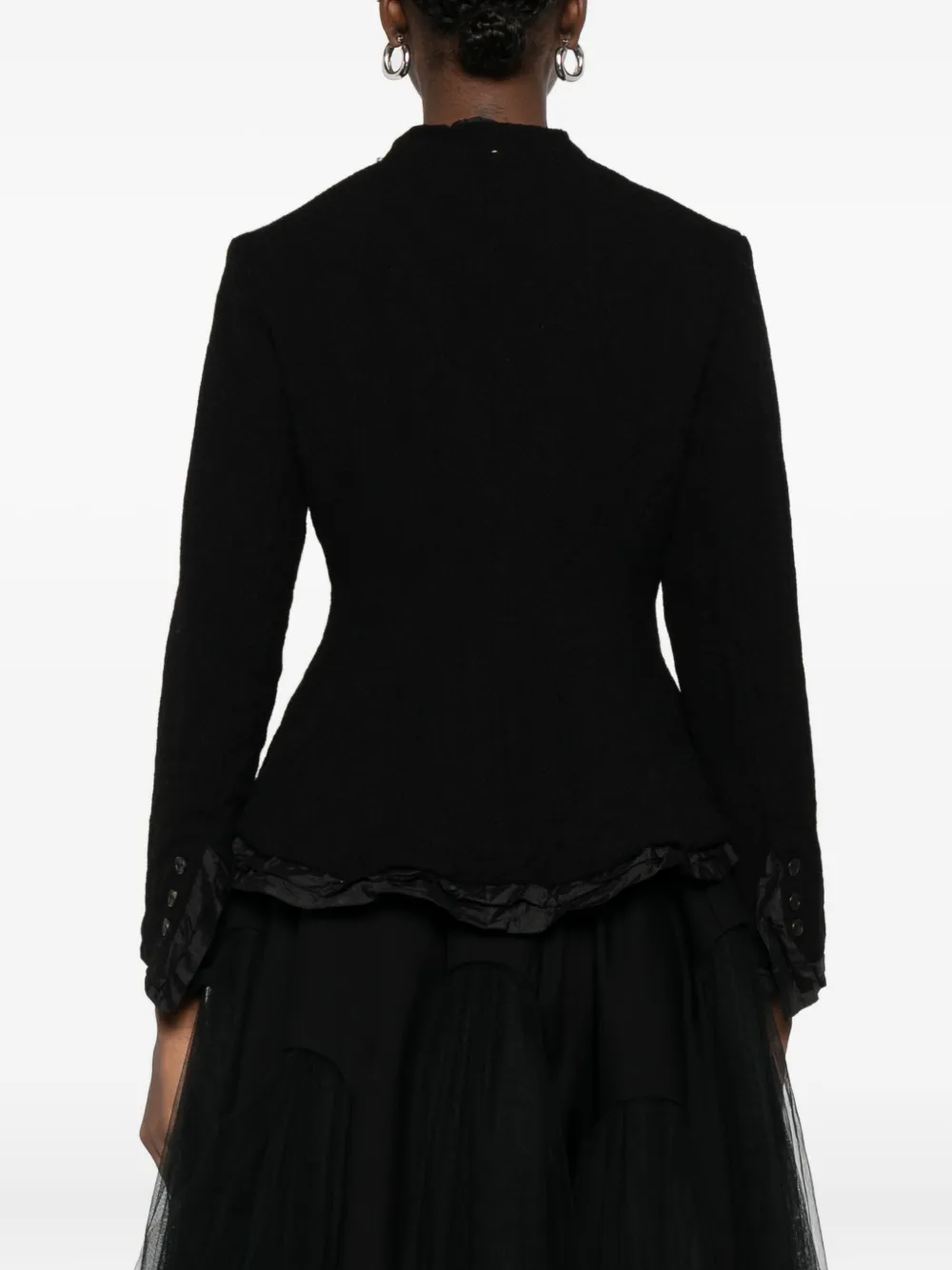 Ricorrrobe Button-up Fitted Jacket In Black