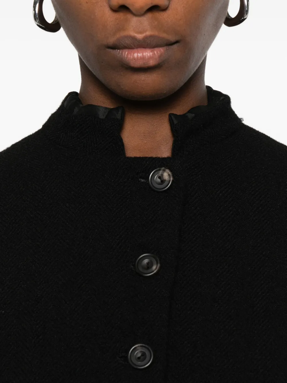 Ricorrrobe Button-up Fitted Jacket In Black