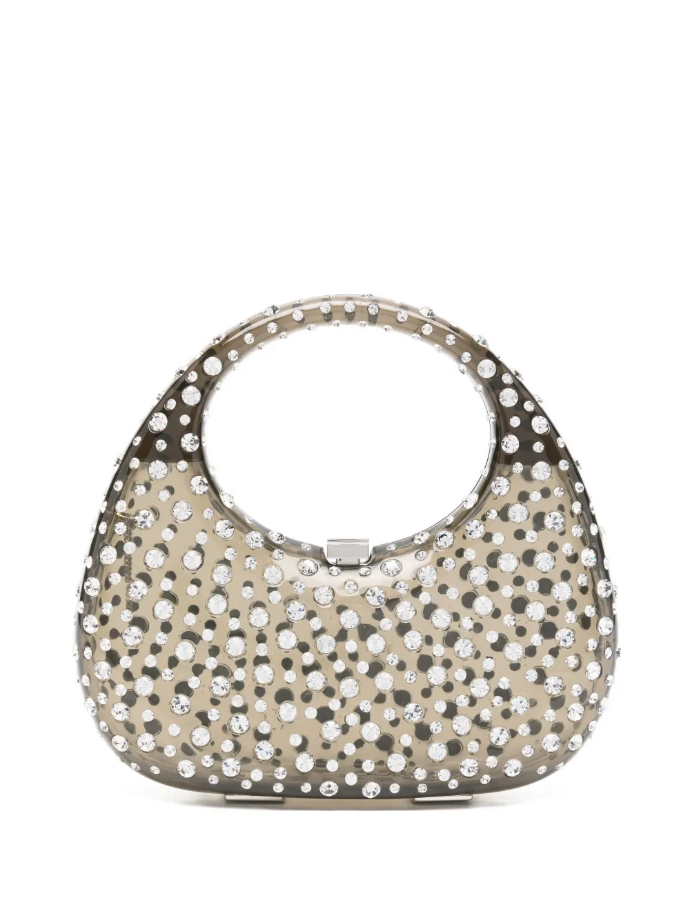 L'alingi Crystal-embellished Top-handle Clutch Bag In Black