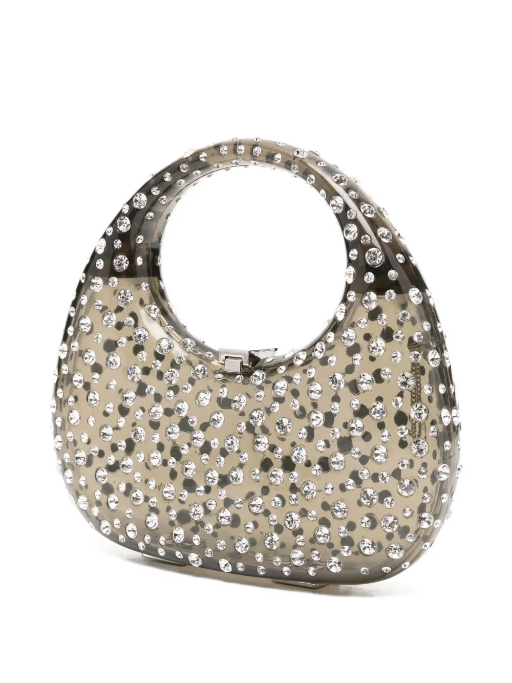 L'Alingi Clutch verfraaid met kristallen Zwart