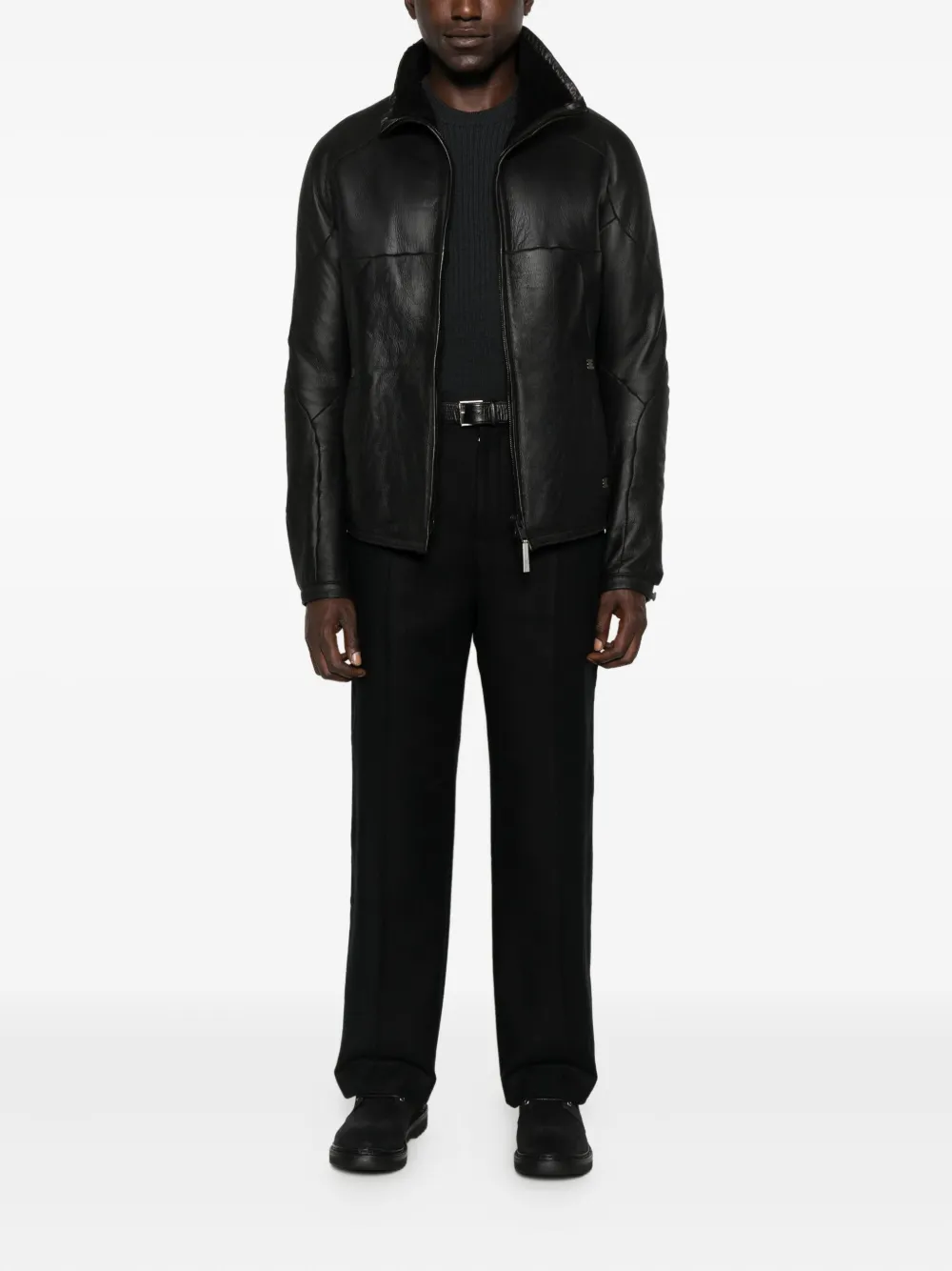Isaac Sellam Experience panelled zip-front leather jacket | Leather Jackets | Image 2