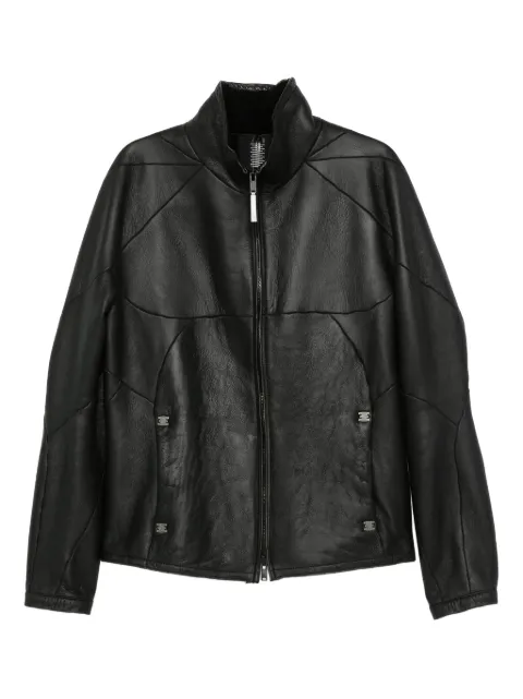 Isaac Sellam Experience panelled zip-front leather jacket