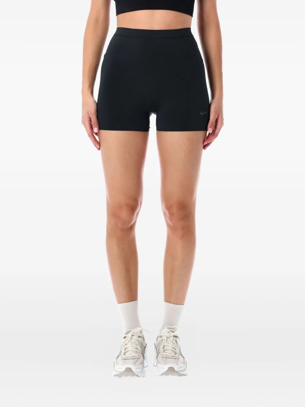 Nike dryfit high-waisted shorts | Black | Image 1
