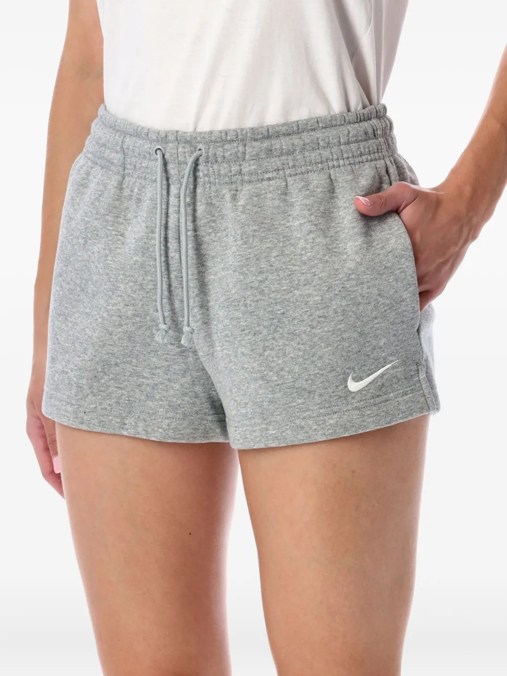 Nike Phoenix Fleece Drawstring Shorts In Blue