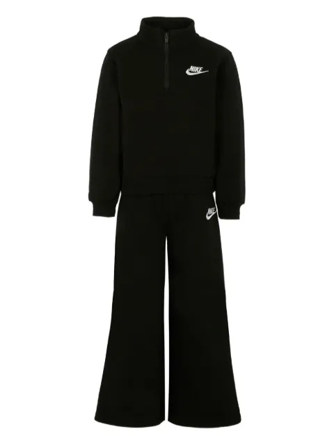 Nike Kids half-zip cotton-blend tracksuit set