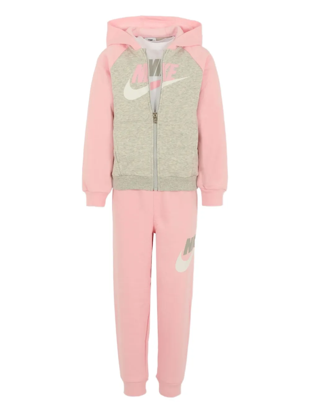 Nike Kids logo-detail hooded tracksuit | Pink | Image 1