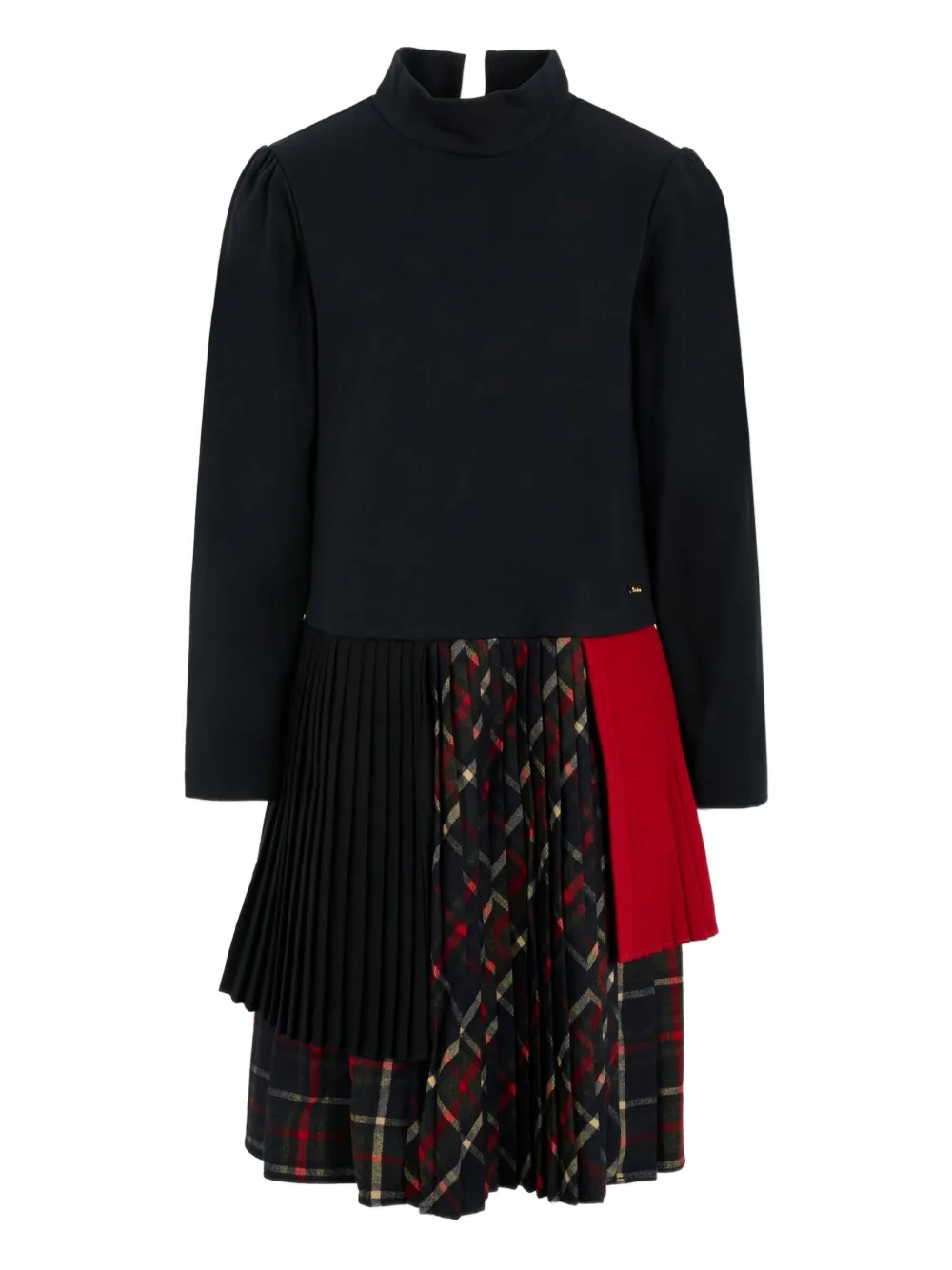 Patachou pleated panelled dress | Blue | Image 1