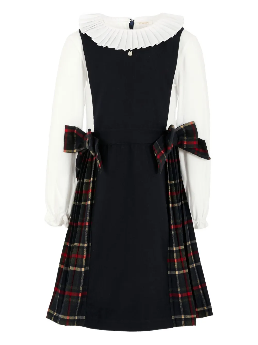 Patachou pleated panelled dress | Blue | Image 1