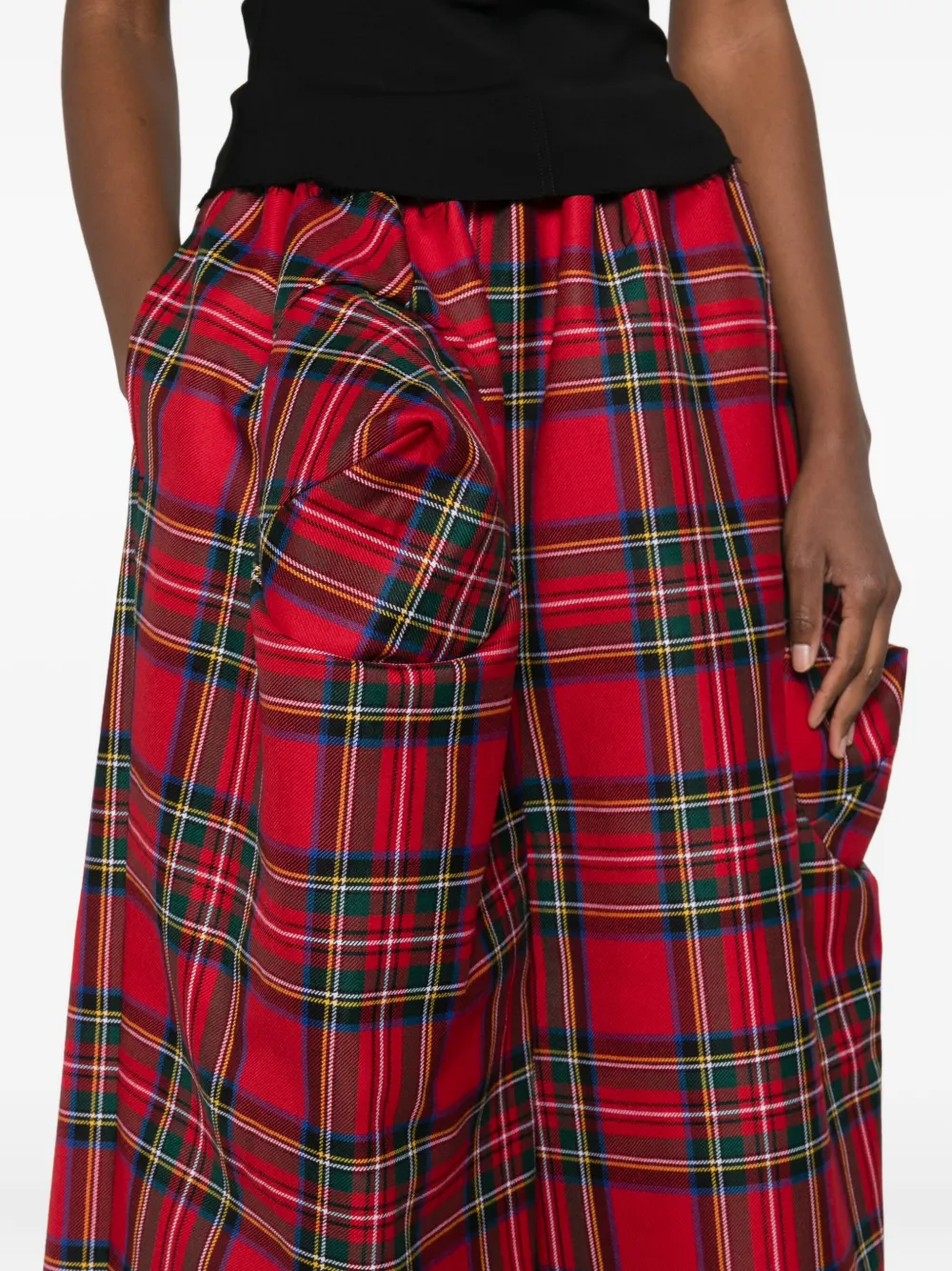 Comme Des Garçons Hose Mit Schottenkaro In Red
