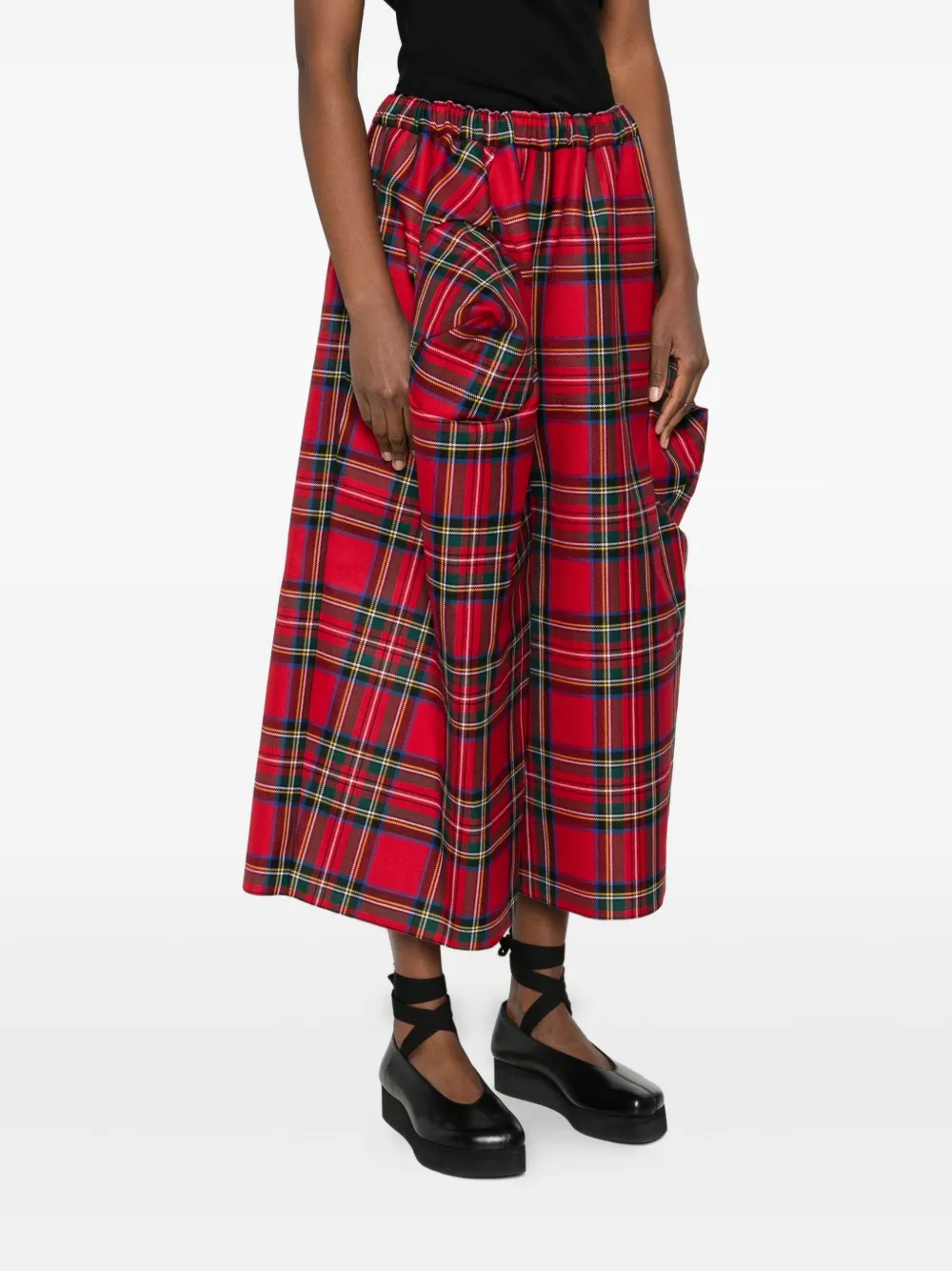 Comme Des Garçons Hose Mit Schottenkaro In Red