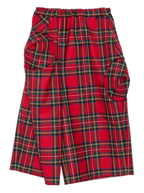Comme Des Garçons tartan-print pocket trousers