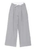 Miss Grant Kids pleated sparkle trousers - Grey