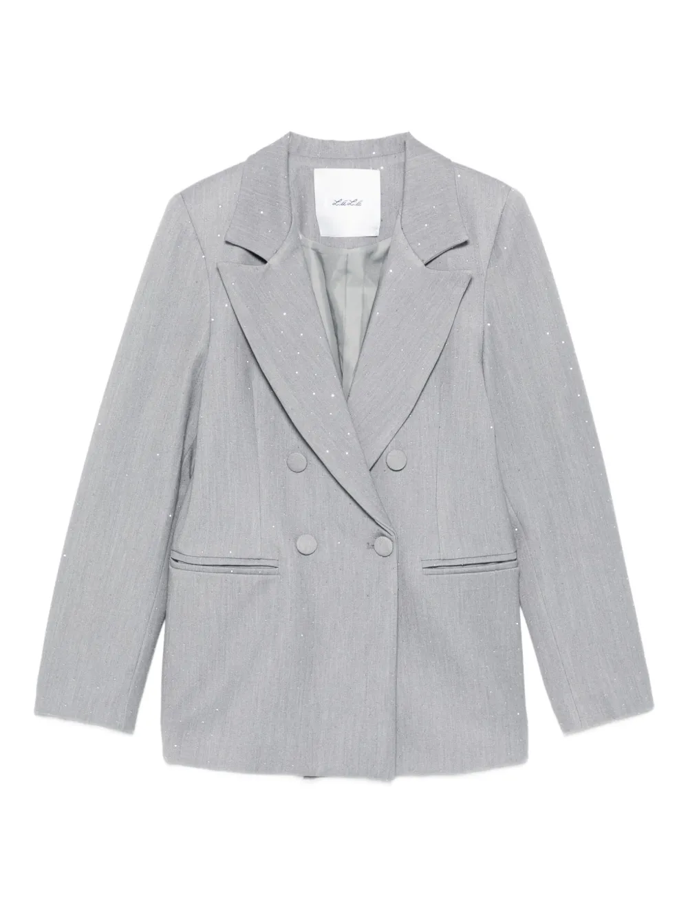 Miss Grant Kids embellished double-breasted blazer | رمادي | Image 1