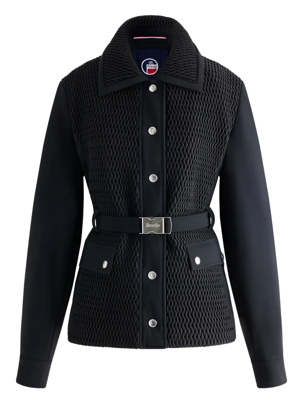 Fusalp Diamara Belted Bomber Jacket In Black