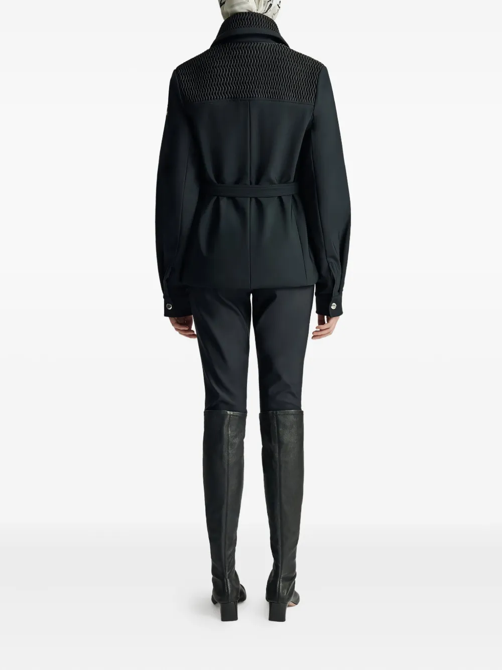 Fusalp Diamara Belted Bomber Jacket In Black