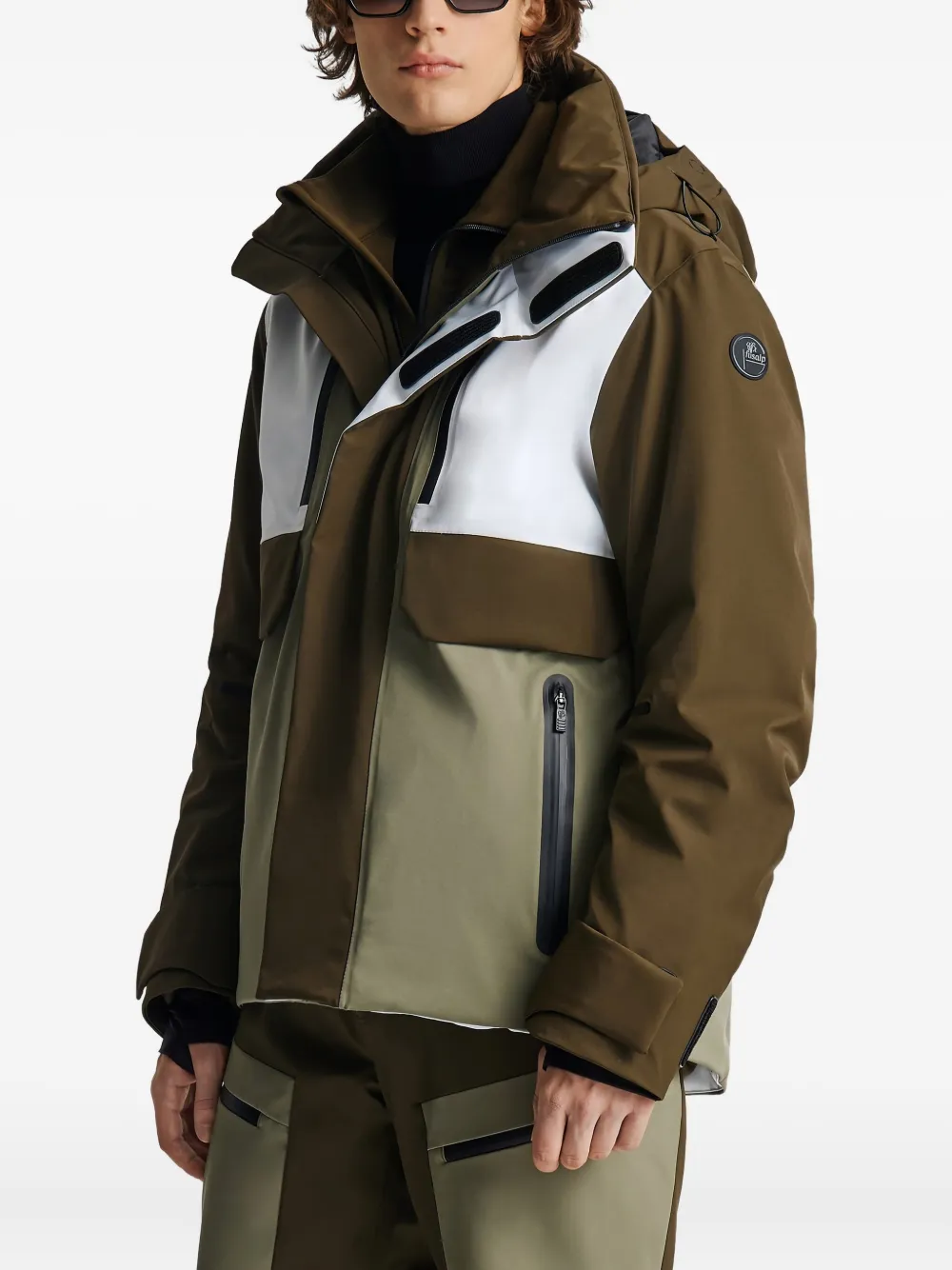 Fusalp Ski-jack met vlakken Bruin