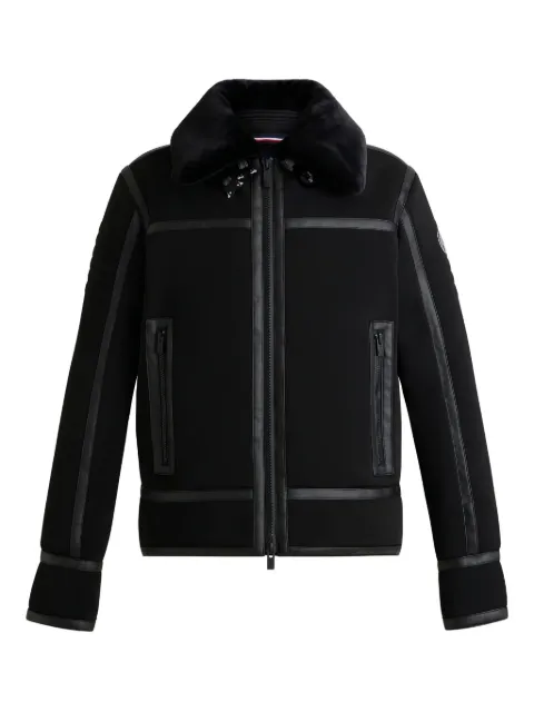 Fusalp leather-trimmed bomber jacket
