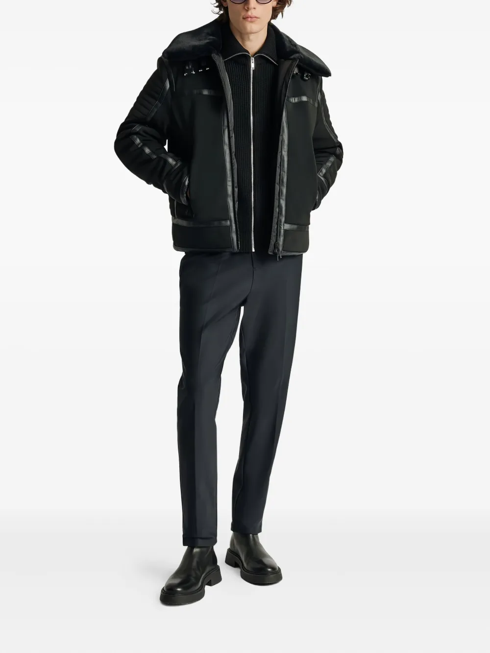 Fusalp 레더 트리밍 봄버 재킷 | 가죽 재킷 | Image 2