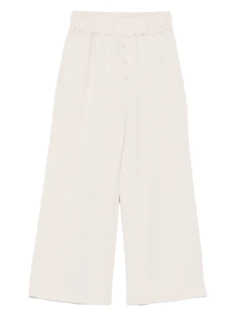 Miss Grant Kids elastic-waist button-front trousers