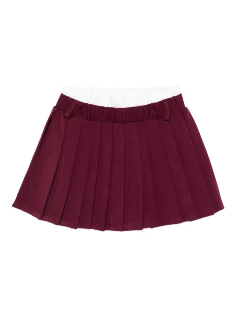 Miss Grant Kids pleated elasticated-waistband casual skirt