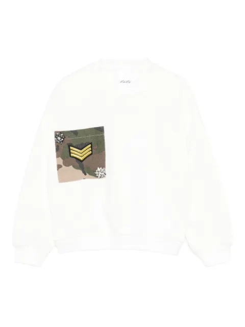 Miss Grant Kids camouflage-pocket sweatshirt