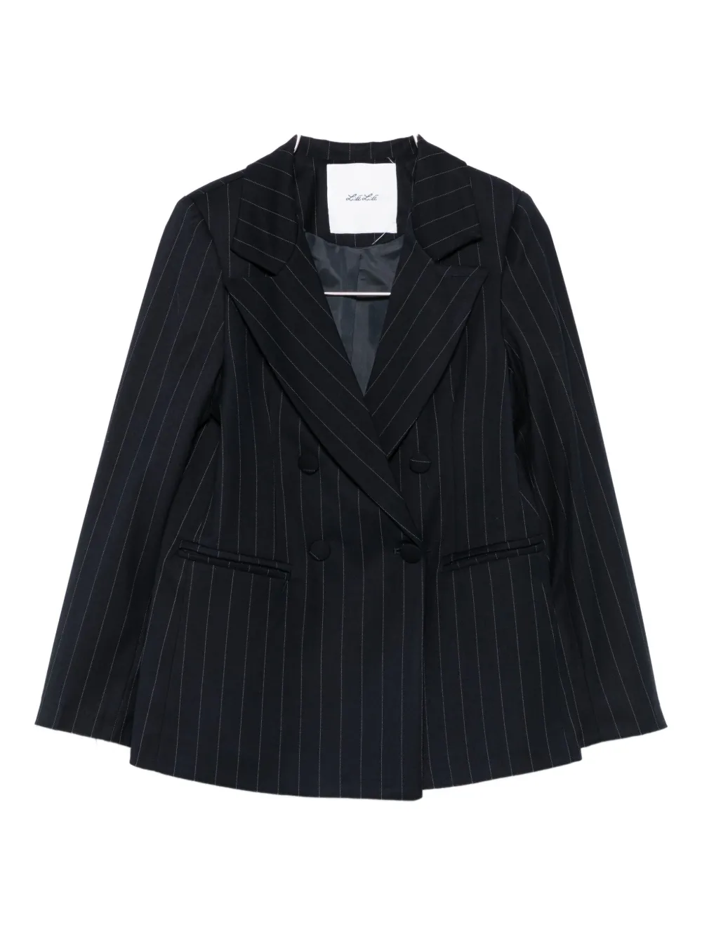 Miss Grant Kids pinstripe double-breasted blazer - ブルー Miss Grant Kids pinstripe double-breasted blazer - ブルー