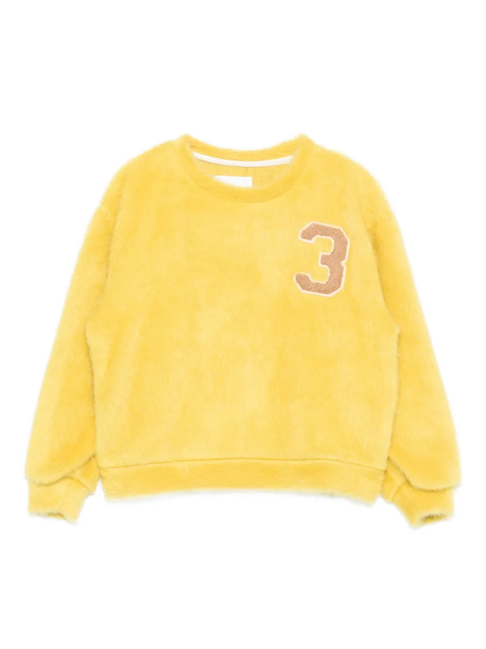 Miss Grant Kids number-applique sweatshirt | Yellow | Image 1