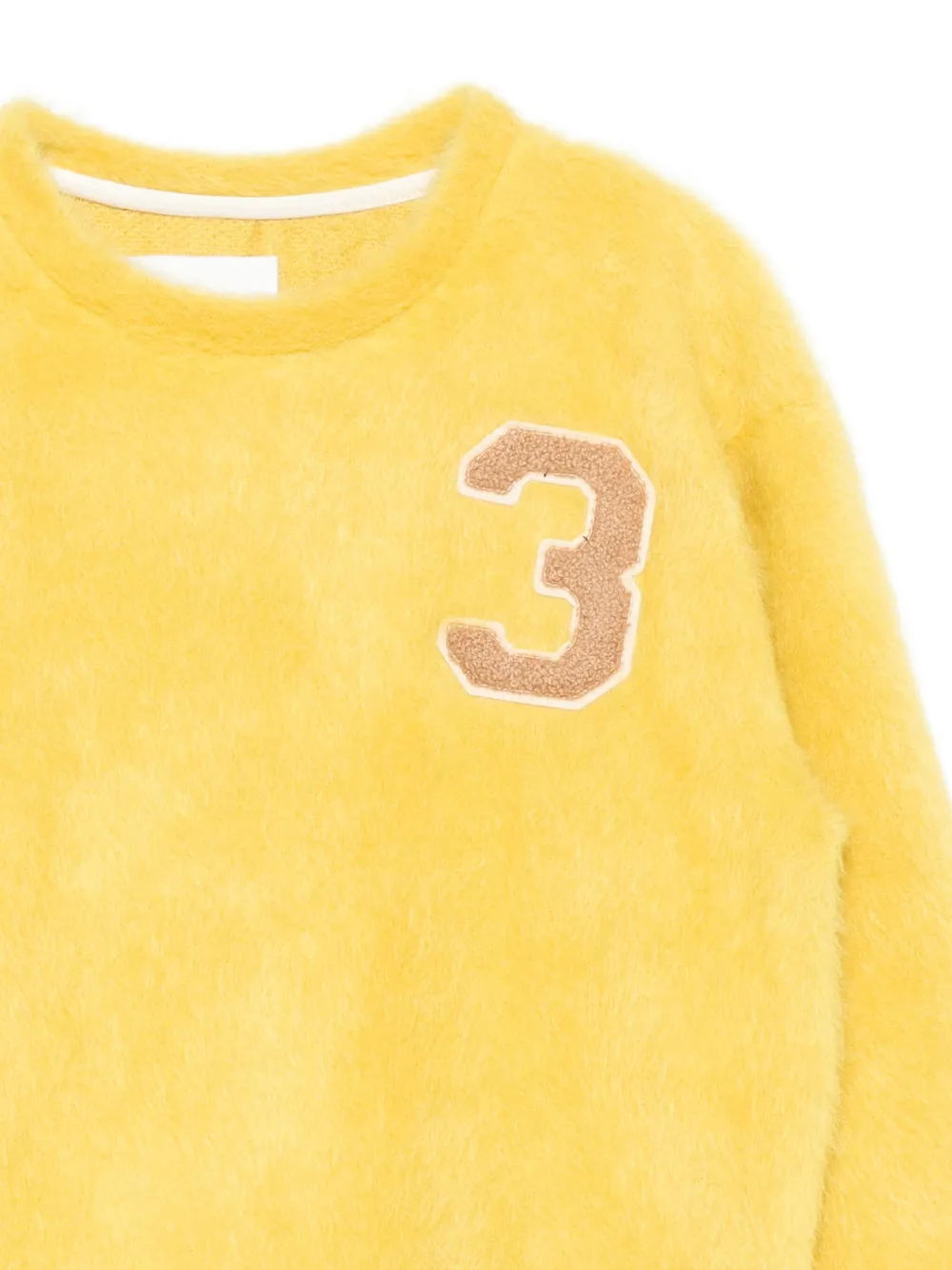 Miss Grant Number-applique Sweatshirt In Yellow