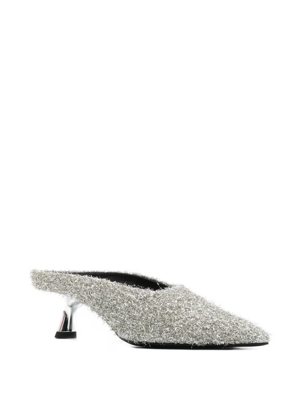 Simon Miller 55mm Pointed-toe Heeled Mules In Metallic
