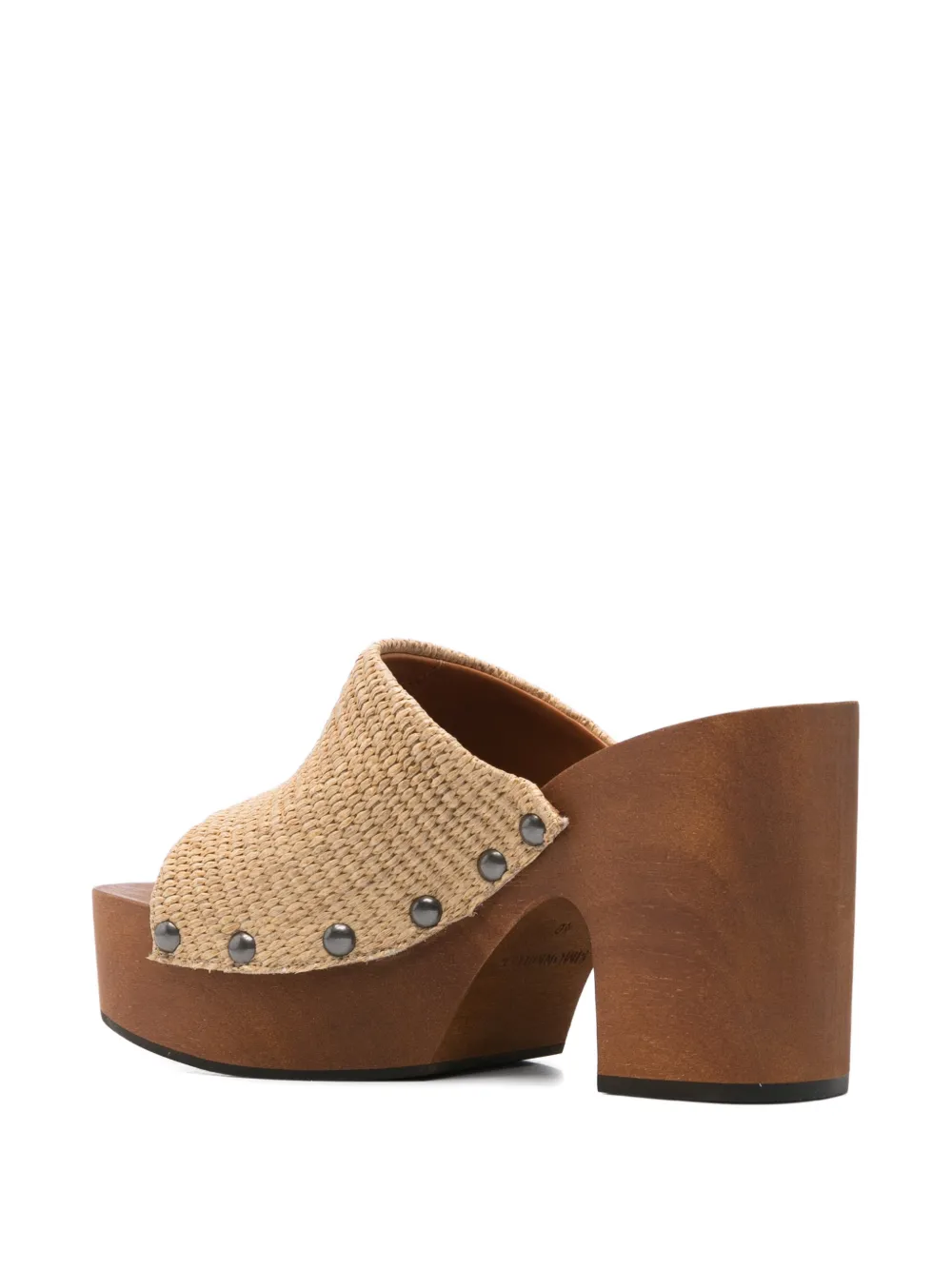 Simon Miller 110mm Stud-detail Heeled Sandals In Brown