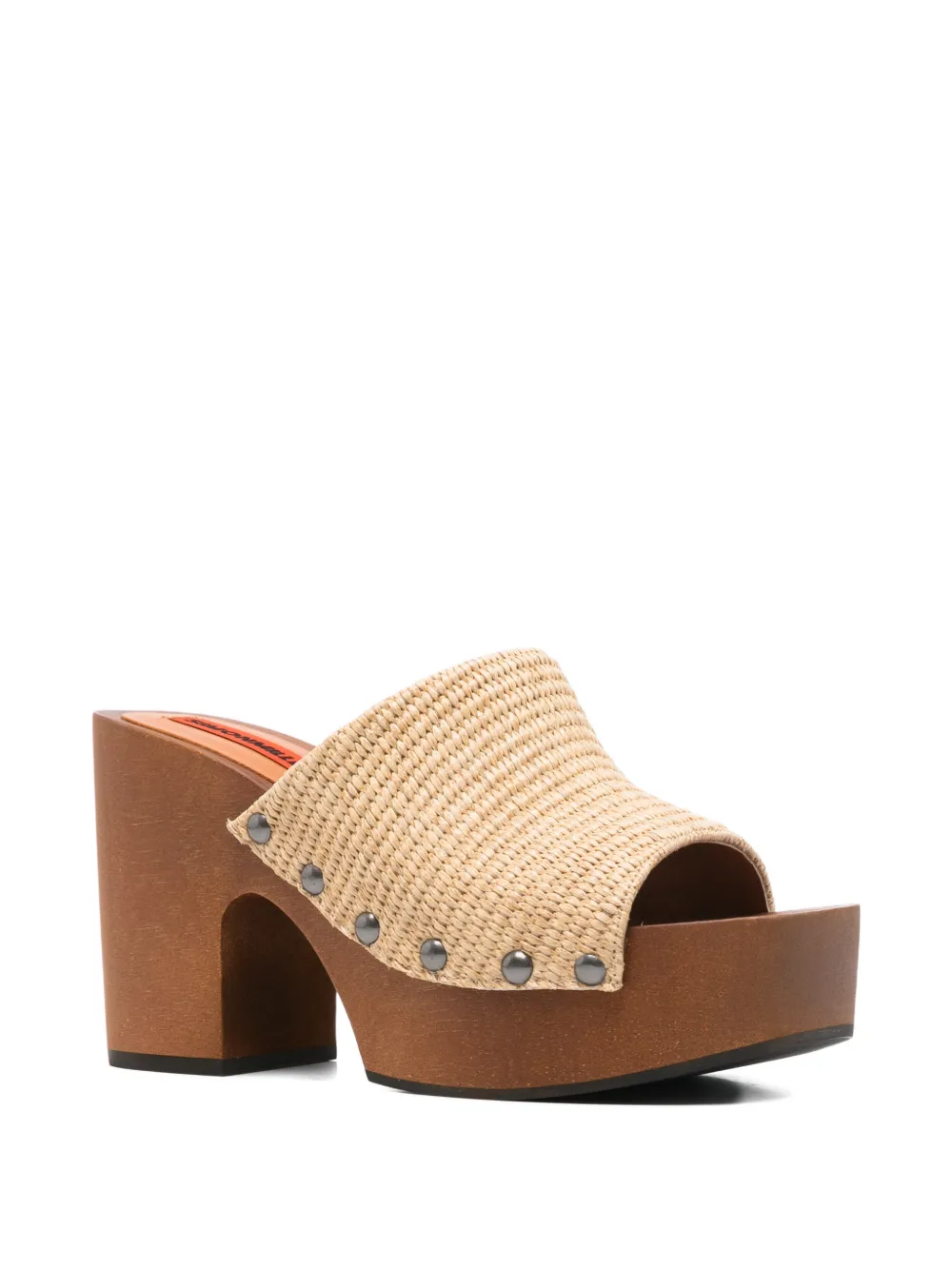 Simon Miller 110mm Stud-detail Heeled Sandals In Brown