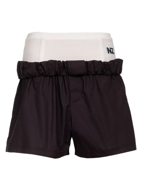 Natasha Zinko elastic-waistband logo-tag shorts