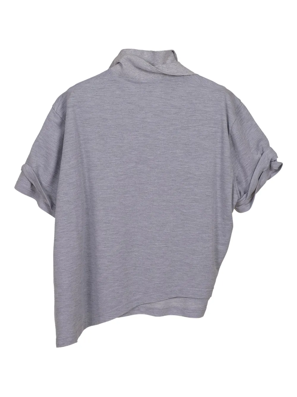 Natasha Zinko Double-layered Polo Shirt In Gray