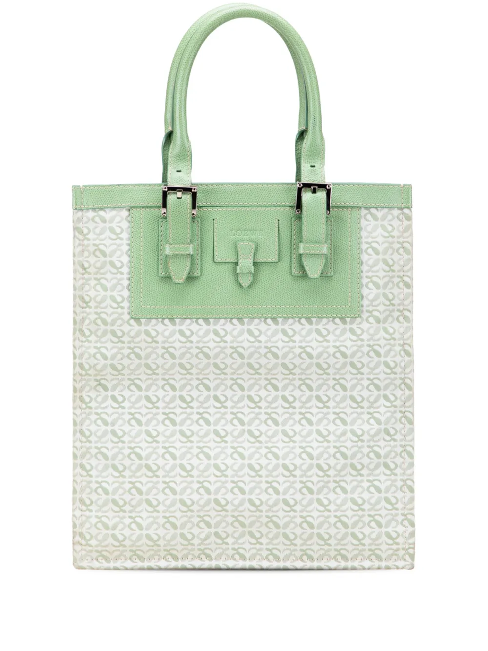 Loewe Pre-Owned 2007 Anagram Canvas tote bag | Green | Image 1