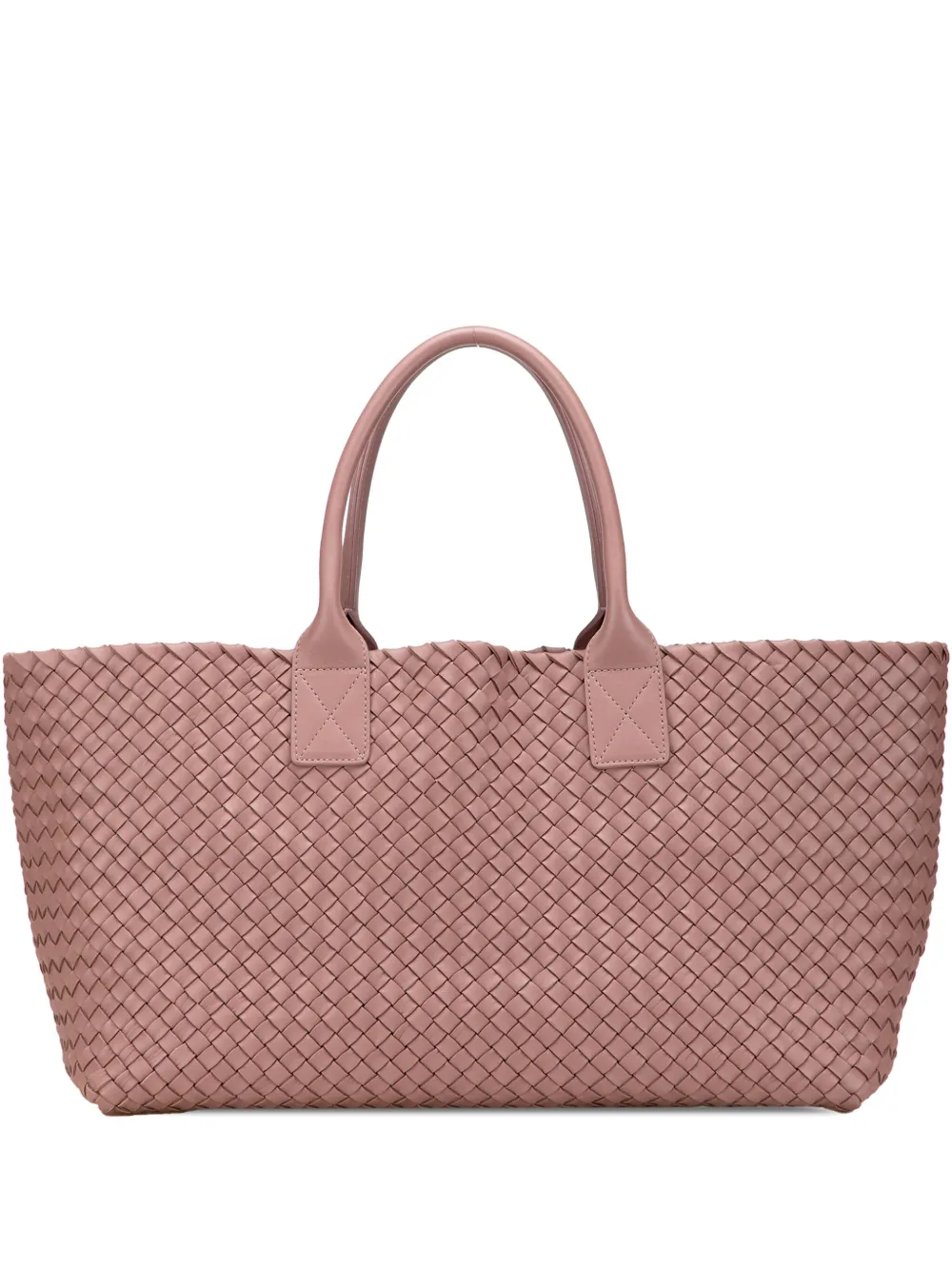 Bottega Veneta Pre-Owned 2012-2025 Medium Lambskin Intreccio Cabat tote bag | Pink | Image 1