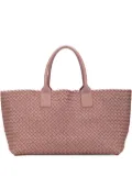 Bottega Veneta Pre-Owned 2012-2025 Medium Lambskin Intreccio Cabat tote bag - Pink