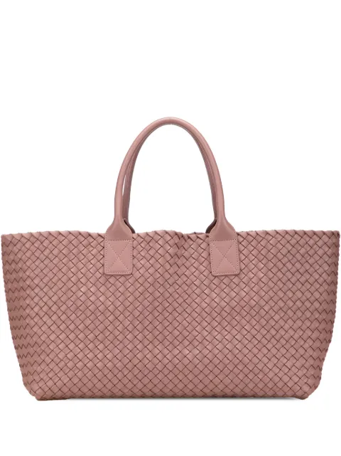 Bottega Veneta Pre-Owned 2012-2025 Medium Lambskin Intreccio Cabat tote bag