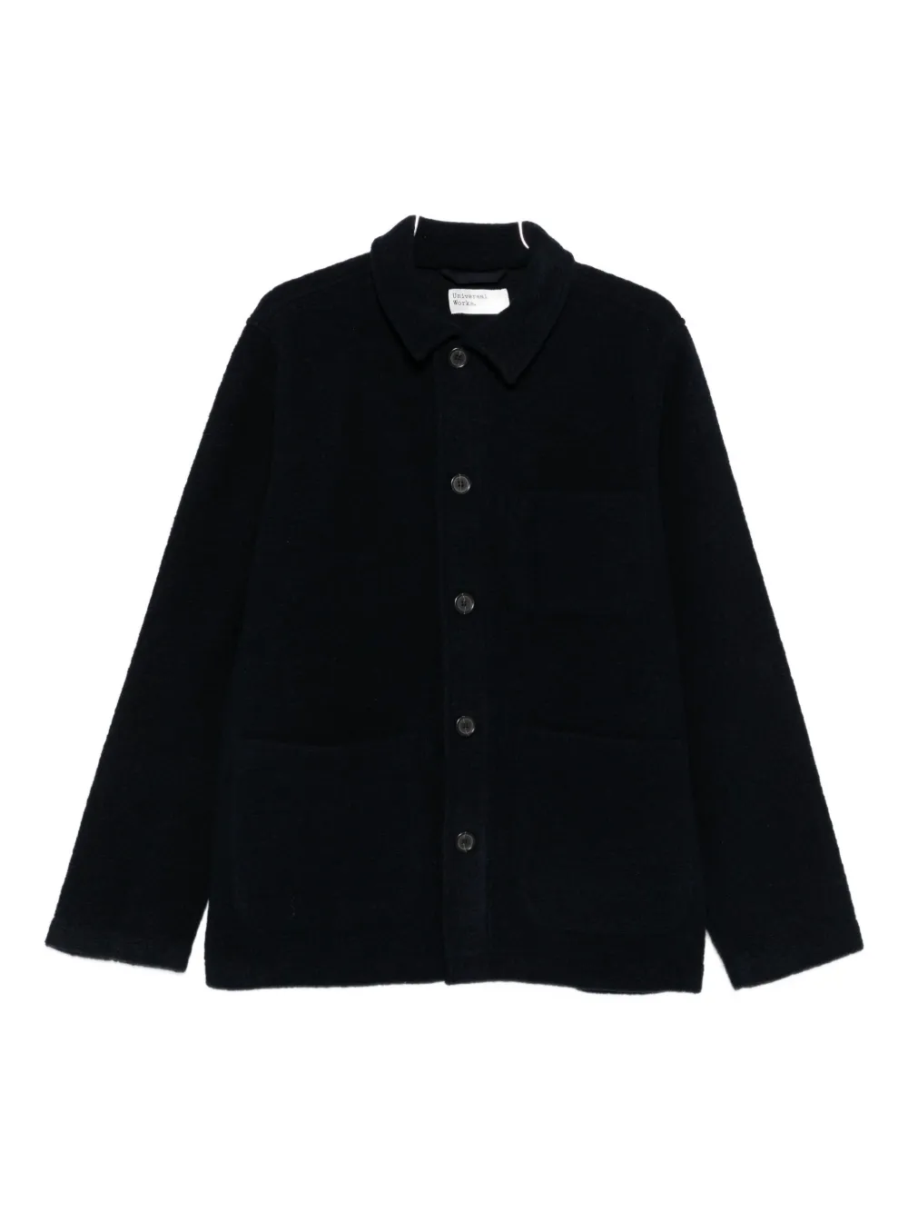 Universal Works Button-front Shirt Jacket In Black