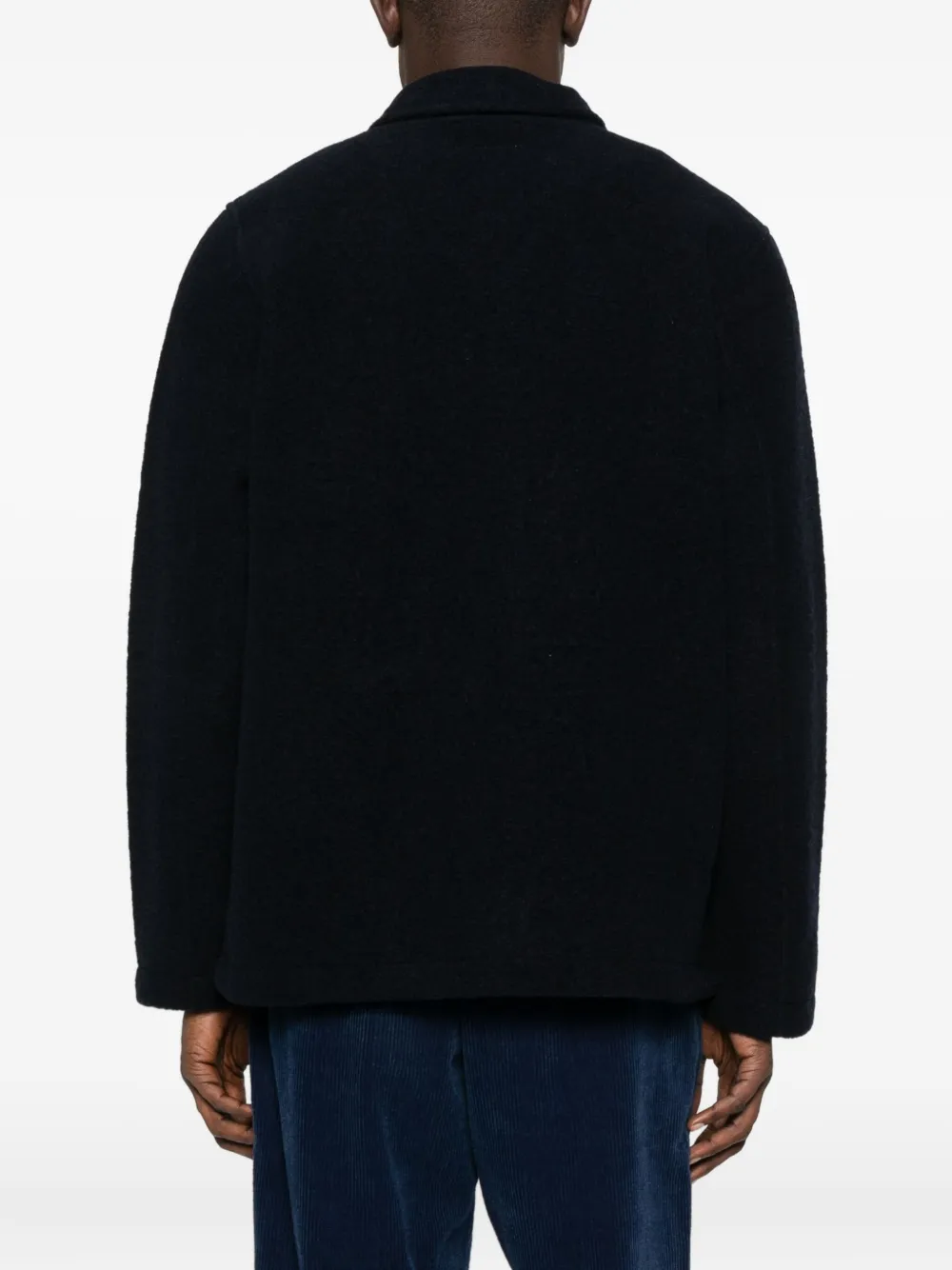 Universal Works Button-front Shirt Jacket In Black