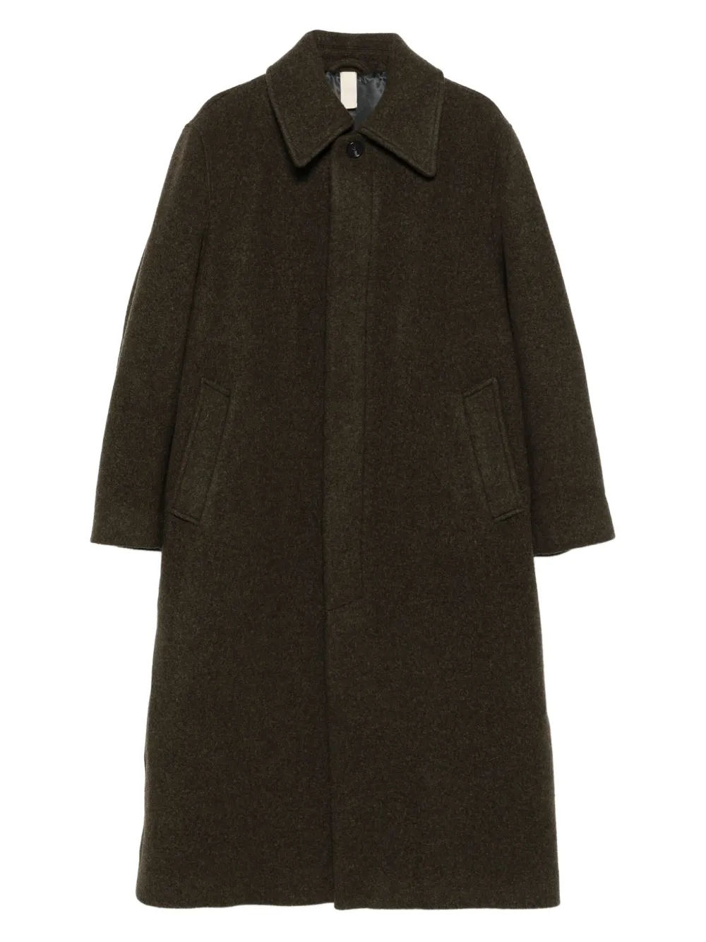 Sunflower Winter wool single-breasted coat - グリーン Sunflower Winter wool single-breasted coat - グリーン
