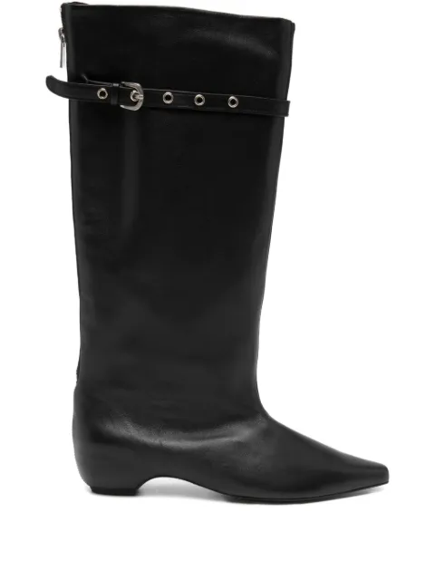 Low Classic buckle-detail leather boots