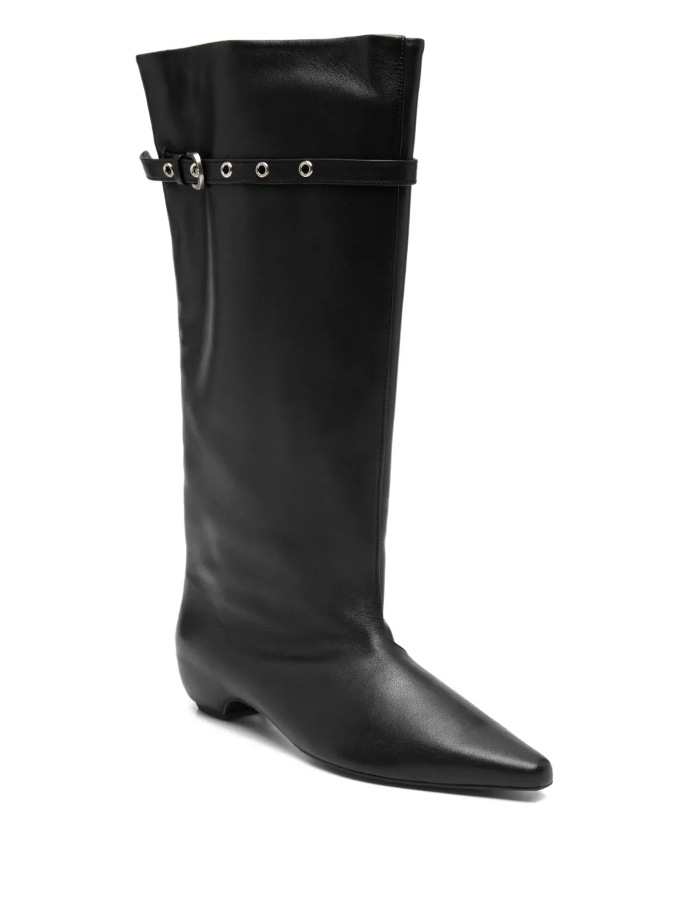 Low Classic buckle-detail leather boots | Knee-High Boots | Image 2